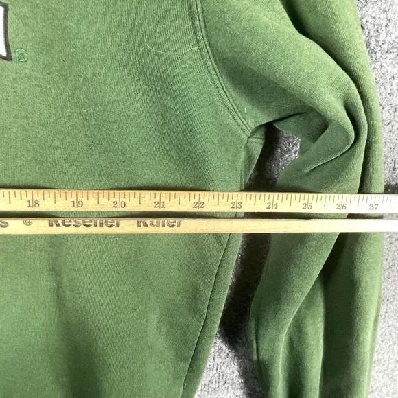 VTG Michigan State Spartans Sweatshirt Mens large Green Embrodiered Faded Y2K - Picture 10 of 13
